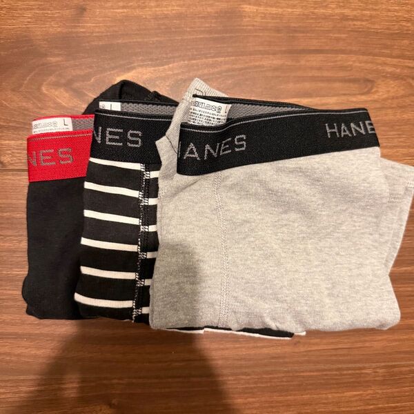 Hanes ボクサーパンツ 3枚組 Lサイズ 未使用 ヘインズ