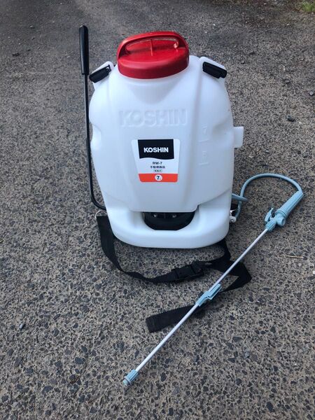 工進(KOSHIN) 背負い手動噴霧器 ノズル無し 人力 噴霧器 RW-7 除草 消毒 7L