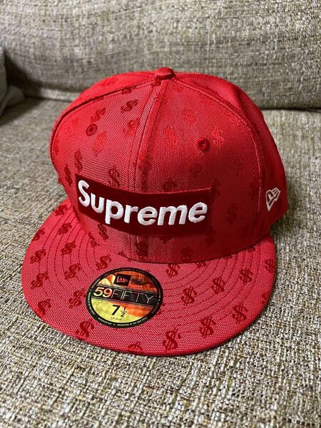 Supreme Monogram Box Logo New Era "Red" 7-1/2 シュプリーム ボックスロゴ キャップ