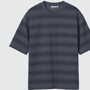 ユニクロUNIQLO エアリズムコットンオーバーサイズボーダーTシャツ