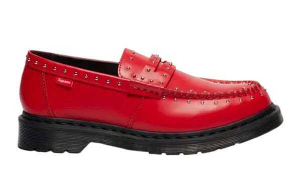 Supreme × Dr.Martens Studded Penton Loafer "Red" 25SS Week 13