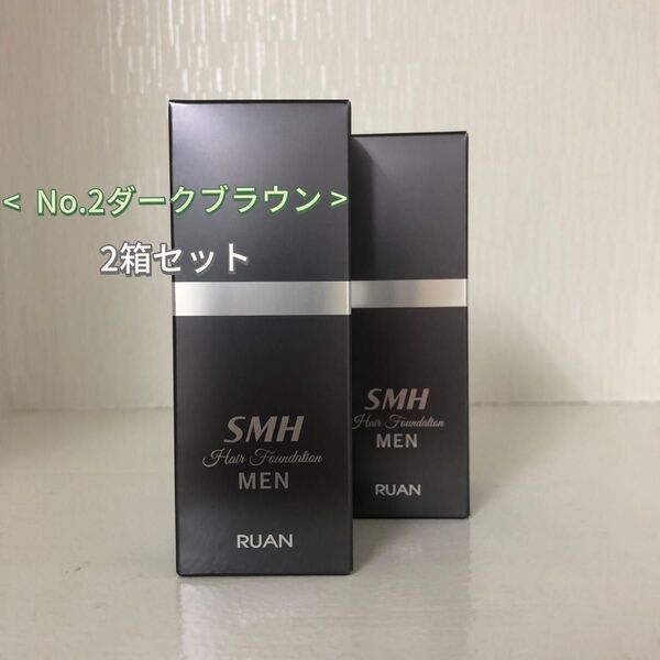 2個 No.2ダークブラウン SMH メンズヘアファンデーション 20g