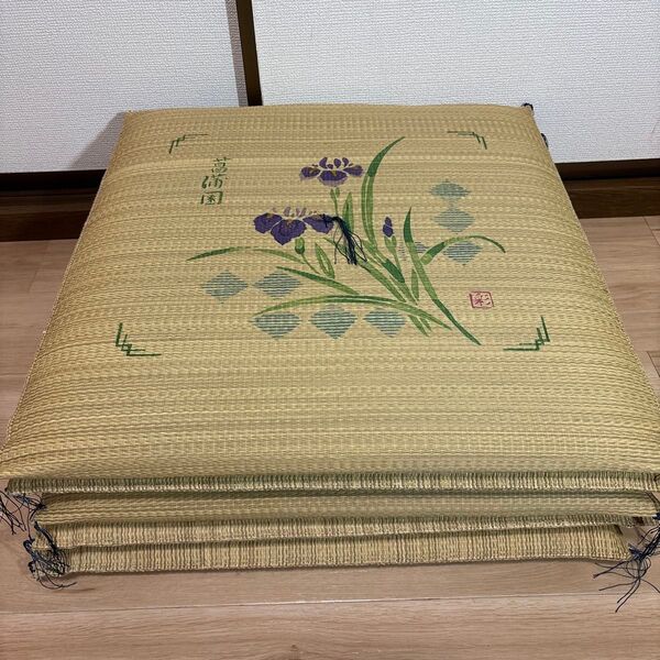 国産 い草 座布団 菖蒲園 夏用 座布団 5枚 中古 うれたん ざぶとん