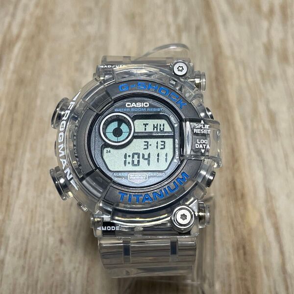 【レアカラー美品】G-SHOCK FROGMAN DW-8200 スケルトンカスタム(クリア光沢)