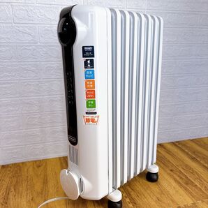 美品 デロンギ オイルヒーター ホワイト フィン8枚 8~10畳用 JRE0812 DeLonghi 暖房