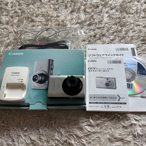 Canon IXY DIGITAL 25 IS デジタルカメラ コンデジ 付属品多数 箱付き イクシー
