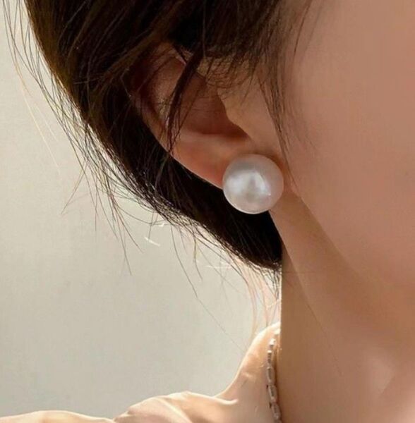 ⑱新品 高見え 上品 大ぶり おしゃれ パール イヤーカフ イヤリング ゴールド ジュエリー 可愛い アクセサリー 結婚式 入学式