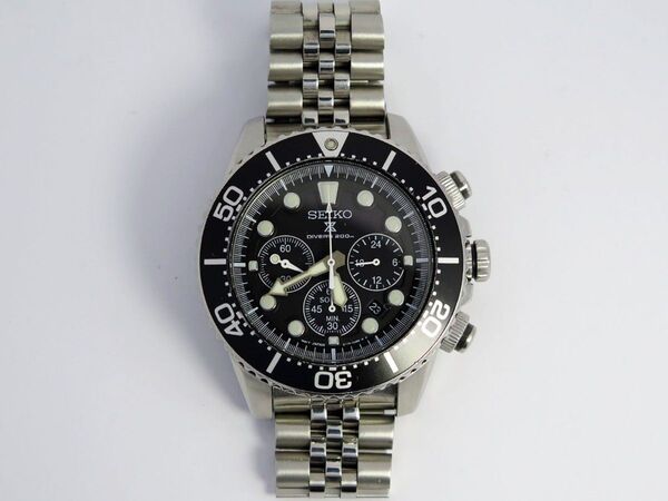 セイコー プロスペックス クロノグラフ V175-0AD0 電池交換済 SEIKO