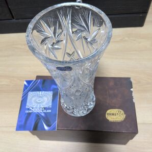 BOHEMIA LEAD CRYSTAL GLASS 花瓶 フラワーベース 未使用