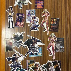 一番くじ 進撃の巨人 G賞 H賞 ホログラムステッカー 10パック分