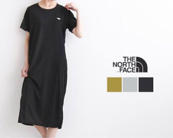 NORTH FACE 半袖Tワンピ 黒L