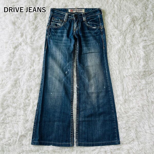 ドライブジーンズ DRIVE JEANS ヴィンテージ感 デニムパンツ 美脚効果 ダメージ加工 ウォッシュ加工 スタイルアップ