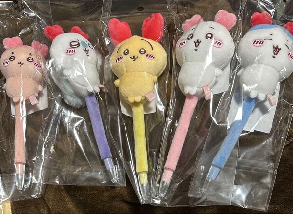 ふわふわマスコットボールペン 古本屋 カニ ちいかわ ぬいぐるみ セット うさぎ