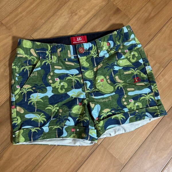 MAULOA GOLF マウロアゴルフ ゴルフコース柄 ショートパンツ