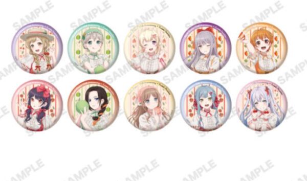 バンドリ スイーツパラダイス 等身缶バッジ 未開封10個 BanG Dream!