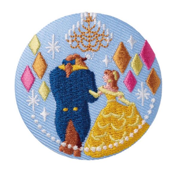 Disney Characters 刺繍缶バッジ 11 美女と野獣