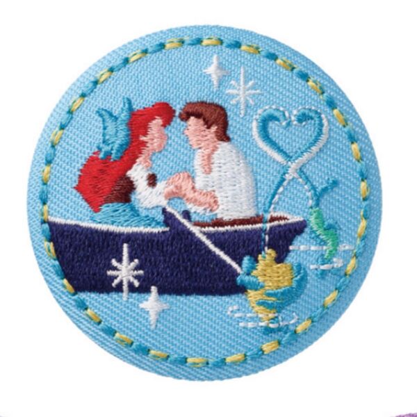 Disney Characters 刺繍缶バッジ 10 リトル マーメイド