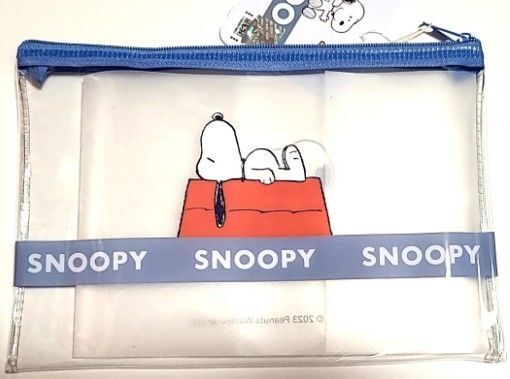 peanuts SNOOPY スヌーピー ビニールポーチ ファスナーケース 温泉 スパ 旅行 トラベル フラット