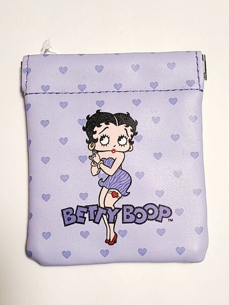 BETTY BOOP ベティブープ ばねポーチ 小物入れ パープル