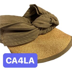 日本製 CA4LA の麦わらサンバイザー
