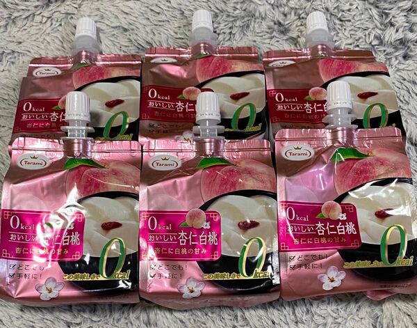 【6個】 たらみ 0kcal おいしい杏仁白桃 150g ゼロカロリー
