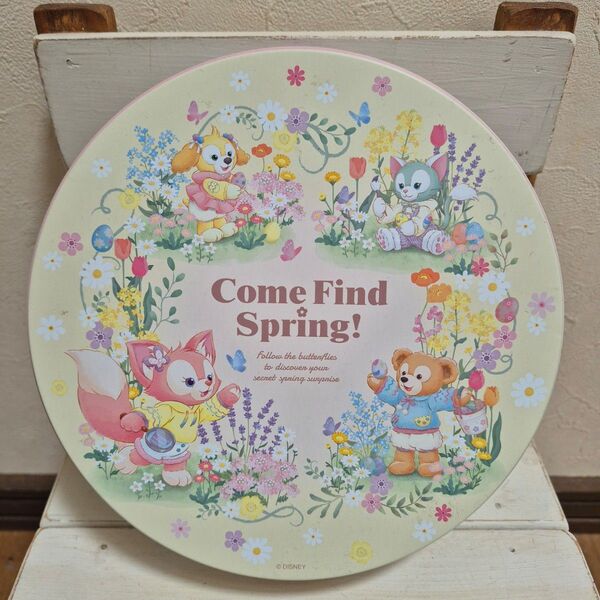 ディズニー イースター限定デザイン 缶ケース ダッフィー&フレンズ DUFFY お菓子缶 コレクション