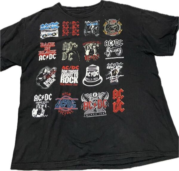 y2k 00s' AC/DC バンドTシャツ XL