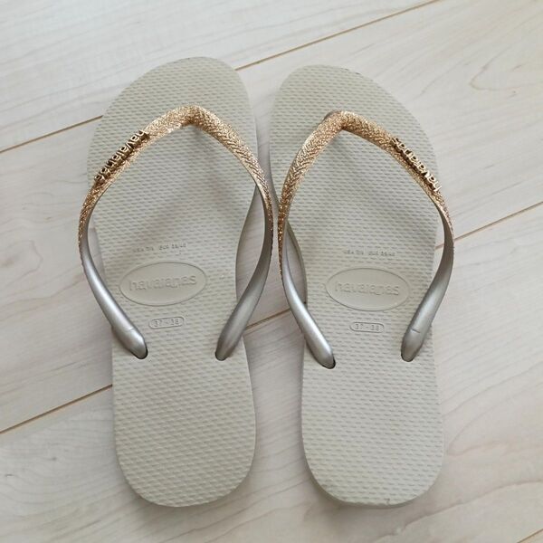 Havaianas グリッター付きビーチサンダル 37/38