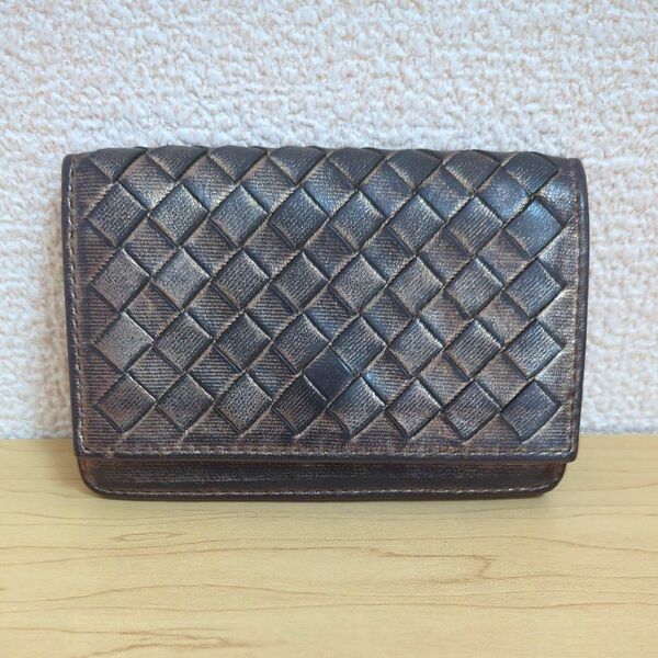 BOTTEGA VENETA ボッテガ・ヴェネタ カードケース 名刺入れ イントレチャート レザー