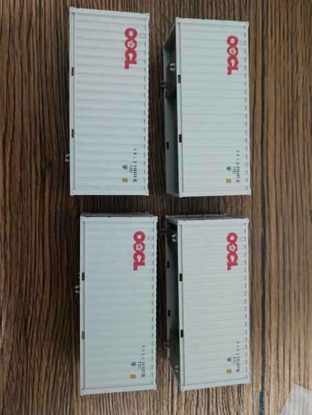 モデルアイコン 20ft 22G1 OOCL コンテナ 4個 HOゲージ 海上コンテナ