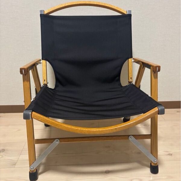 カーミットチェア Kermit Chair BLACKカスタム 折りたたみ キャンプ アウトドア 木製