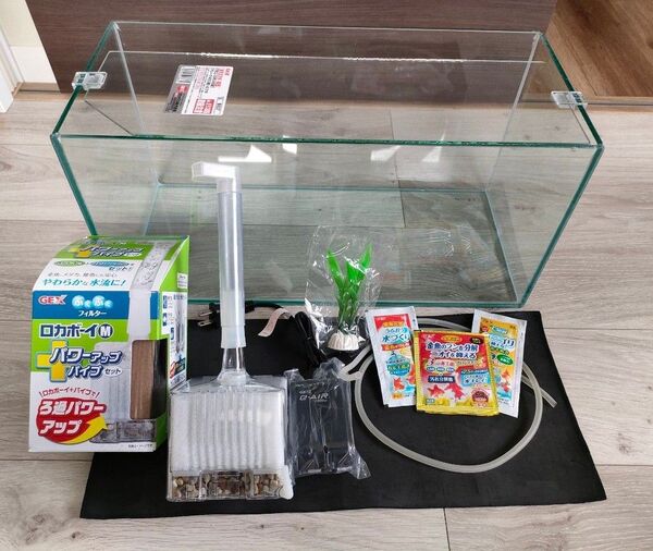 GEX ジェックス ガラス 水槽×ロカボーイM パワーアップ セット熱帯魚 アクアリウム