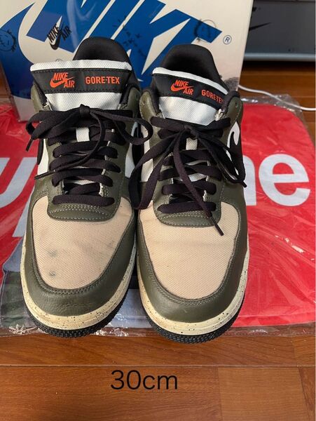 送料無料 NIKE ナイキ エアフォース1 GORE-TEX オリーブ 30cm スニーカー AIR FORCE 1 ゴアテックス