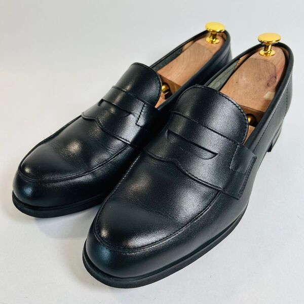 【超美品】REGAL リーガル コインローファー ビジネスシューズ ビブラムソール ブラック 黒 革靴