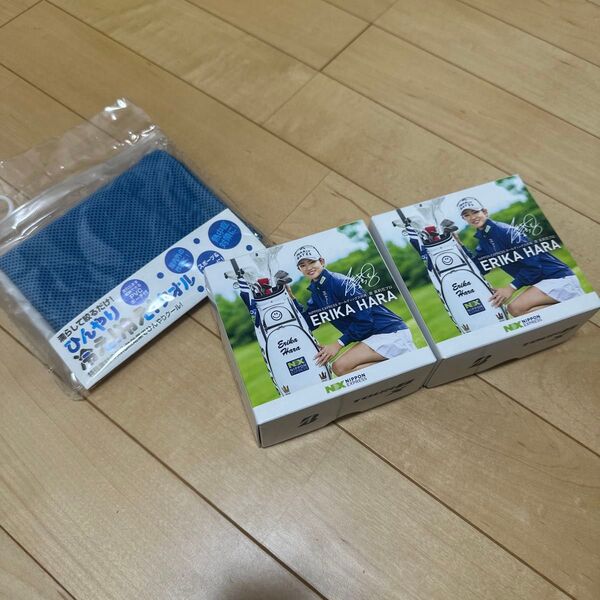 希少 未使用ゴルフボール8個とタオルオマケ 原英莉花 ブリヂストンツアーbx
