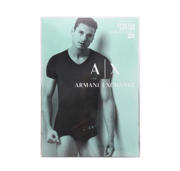 ARMANI EXCHANGE アルマーニエクスチェンジ Vネック アンダーTシャツ 2枚セット Lサイズ