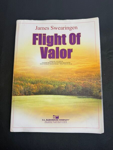 勇敢な飛行(ジェイムズ・スウェアリンジェン)【Flight of Valor】吹奏楽 楽譜 輸入吹奏楽オリジナル作品 コンクール