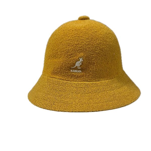 KANGOL バケットハット タオル地 マスタードイエロー