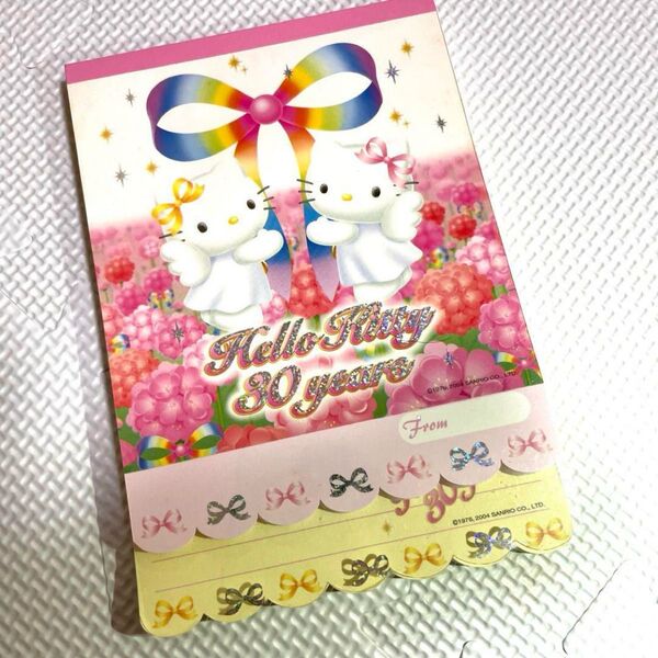 キティ ミミィ 天使 30周年 レターパッド エンジェル ハローキティ メモ帳 サンリオ Sanrio HELLO KITTY