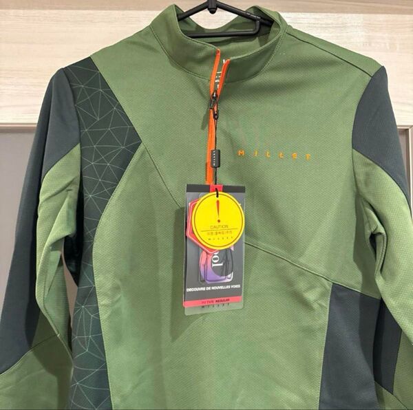 新品 ミレー MILLET 長袖 ハーフジップ シャツ 登山ウェア