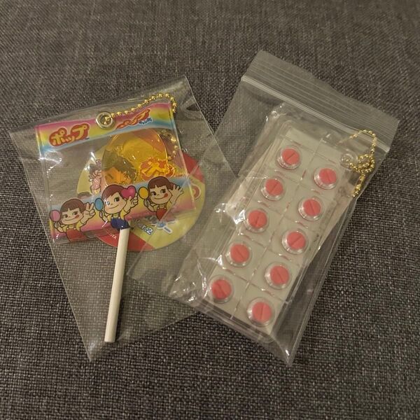 タイトー限定 おくすりシートbc2 不二家ミニチュアキーホルダー