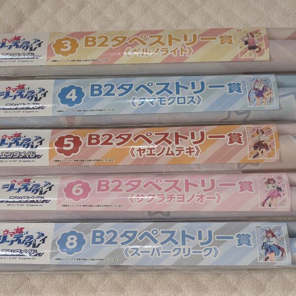ウマ娘シンデレラグレイ B2タペストリー 5個セット