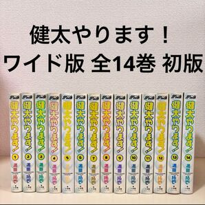 ワイド版 健太やります! 全巻 全14巻 セット まとめ売り バレーボール バレー部 排球 本 全巻セット 漫画 コミック 新装版