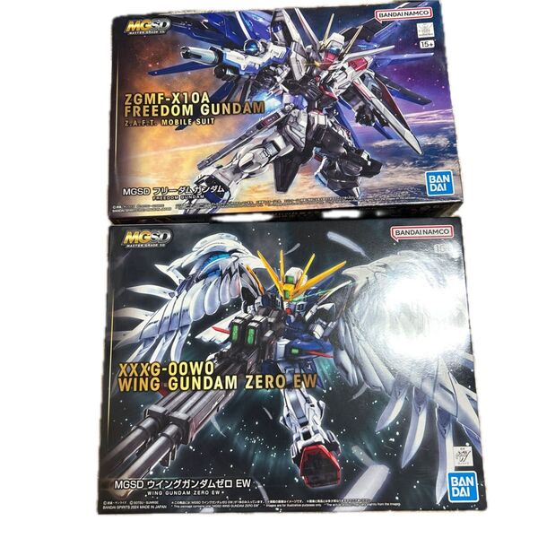 MGSD フリーダムガンダム&ウイングガンダムゼロ EW 2個セット