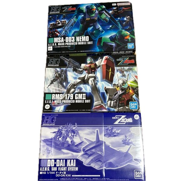 【3個セット】HGUC ネモ ジムⅡ ドダイ改 未組立