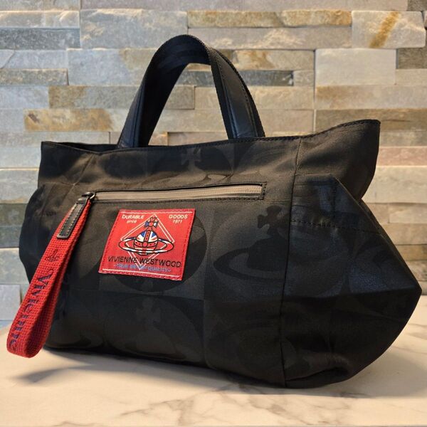 Vivienne Westwood オーブ トートバッグ ハンドバッグ 黒 美品 ヴィヴィアンウエストウッド