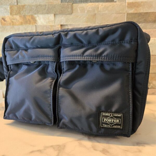 新品 PORTER ポーター TANKER タンカー ショルダーバッグ アイアンブルー 2層 吉田カバン 現行モデル