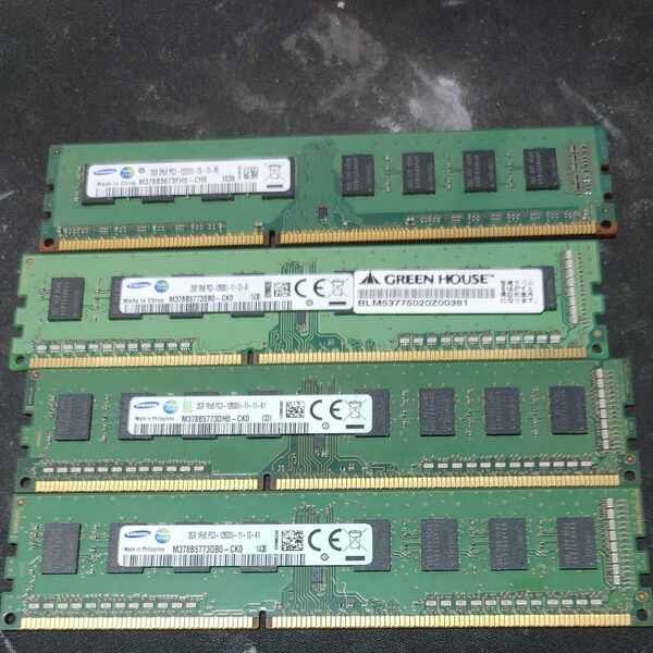 SAMSUNG デスクトップ用2gb 4枚 DDR3