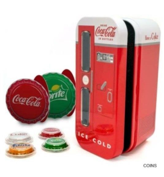 コカ・コーラ 自販機型 銀貨 6g $1 4枚セット 2020年 フィジー共和国