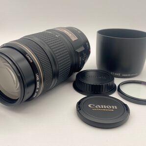 Canon EF 75-300mm IS USM レンズ フード・MARUMIプロテクター付き